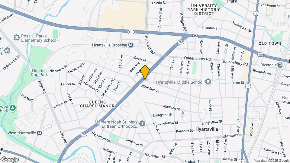 3801 Oglethorpe St Map and Location Details