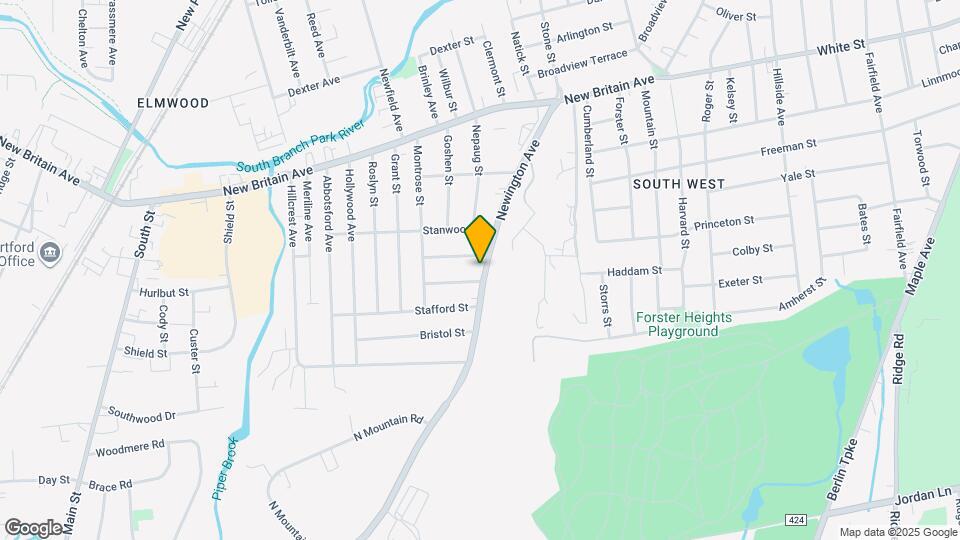 165 Newington Ave Map and Location Details