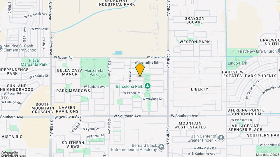 2832 W Bowker St Mapa y Detalles de la Ubicación