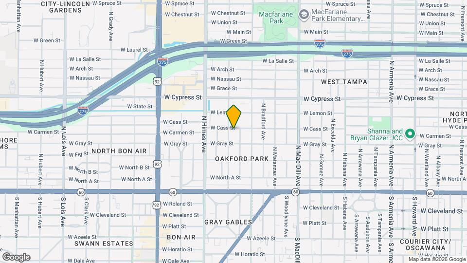 3318 W Cass St Map and Location Details