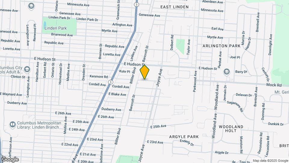 1709 Kenmore Rd Map and Location Details