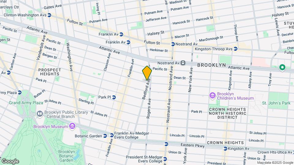 945 Bergen St Map and Location Details
