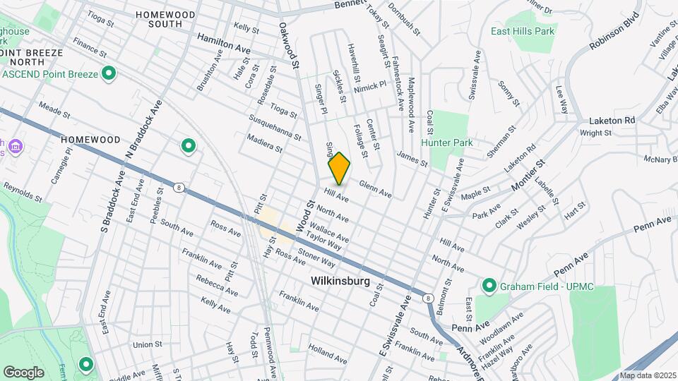 727 Hill Ave, Unit Unit#2 Map and Location Details