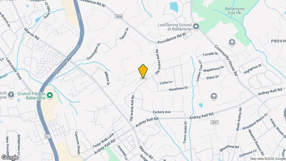 10608 Old Ardrey Kell Rd Map and Location Details