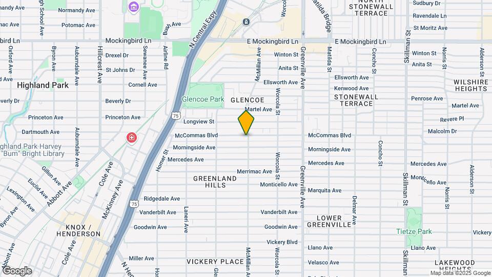 5450 McCommas Blvd Map and Location Details