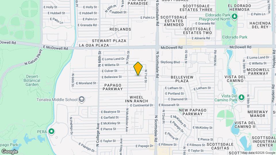 7031 E Belleview St Map and Location Details