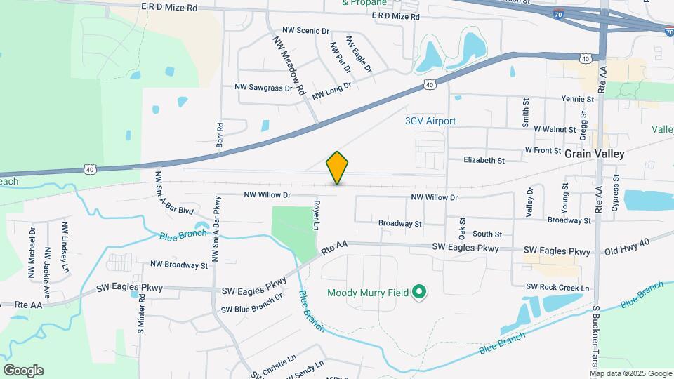 1022 NW Willow Dr Map and Location Details