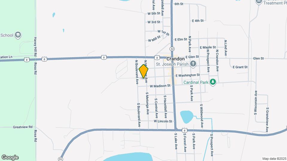 105 N Metonga Ave Map and Location Details