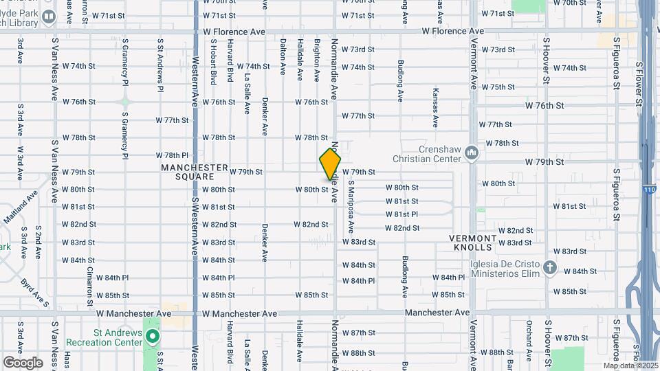 7919 S Normandie Ave Map and Location Details