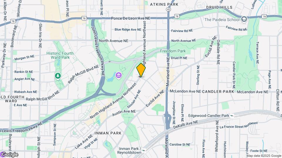 461 N Highland Ave NE Map and Location Details