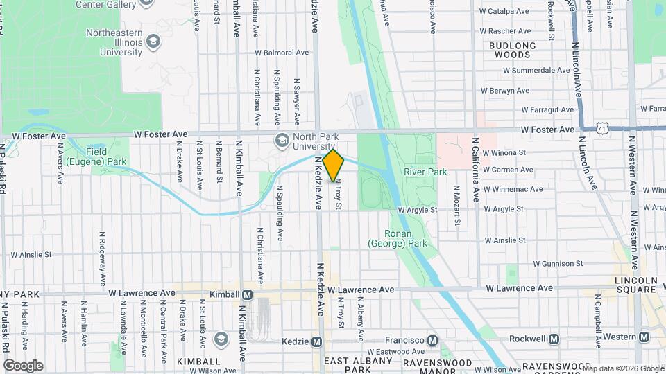 5036 N Troy St Map and Location Details