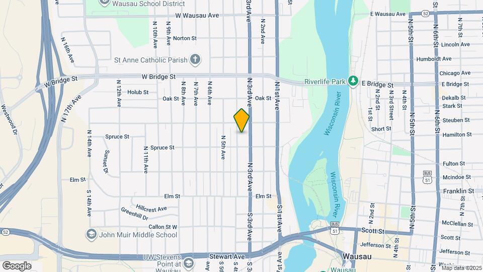 317 N 4th Ave Map and Location Details