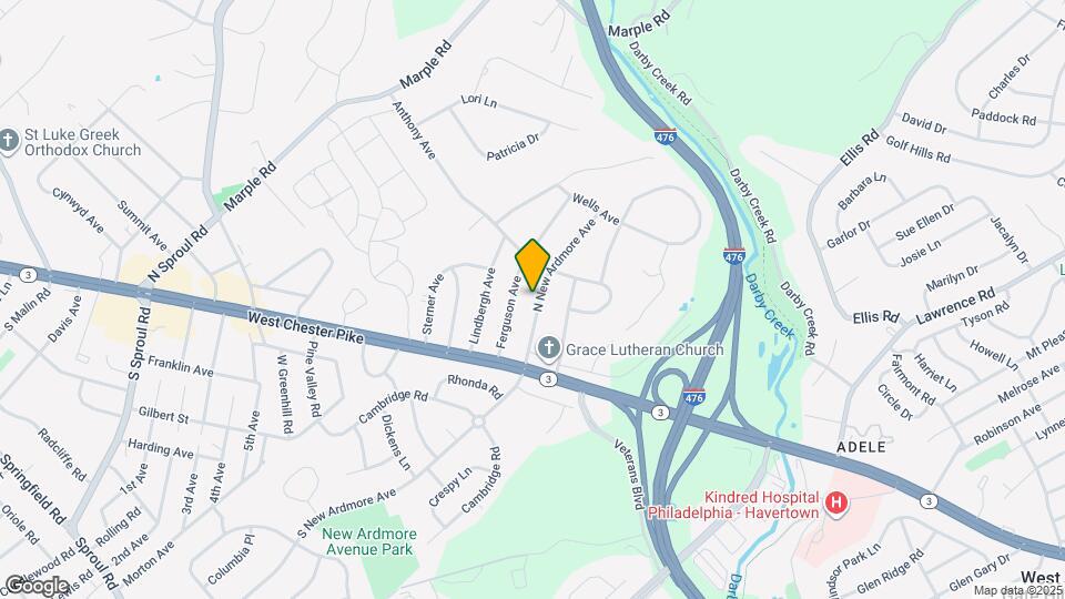 56 N New Ardmore Ave Map and Location Details