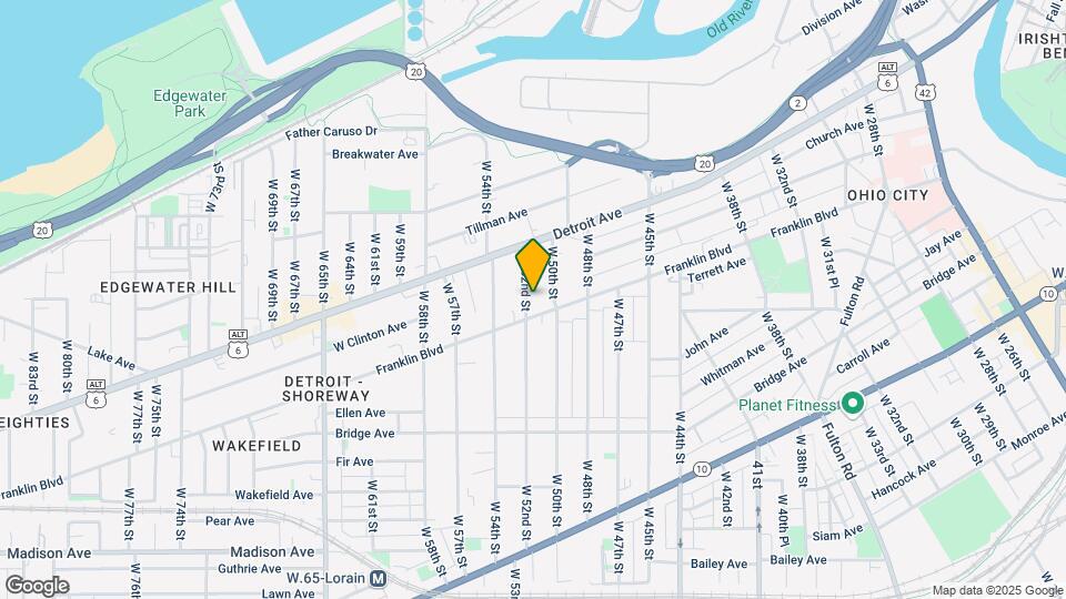 1453 W 52nd St Map and Location Details
