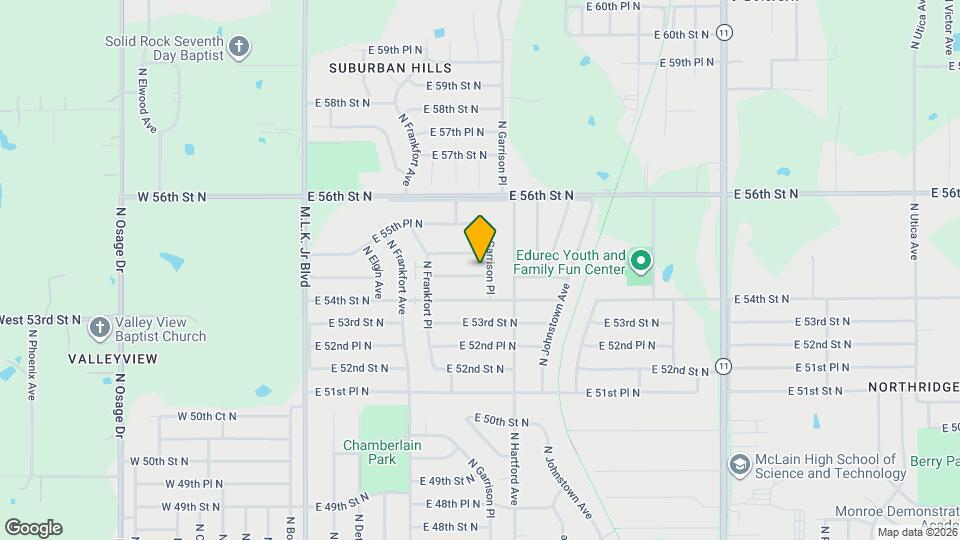 627 E 54th Pl N Map and Location Details