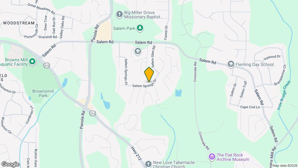 5346 Salem Springs Dr Map and Location Details