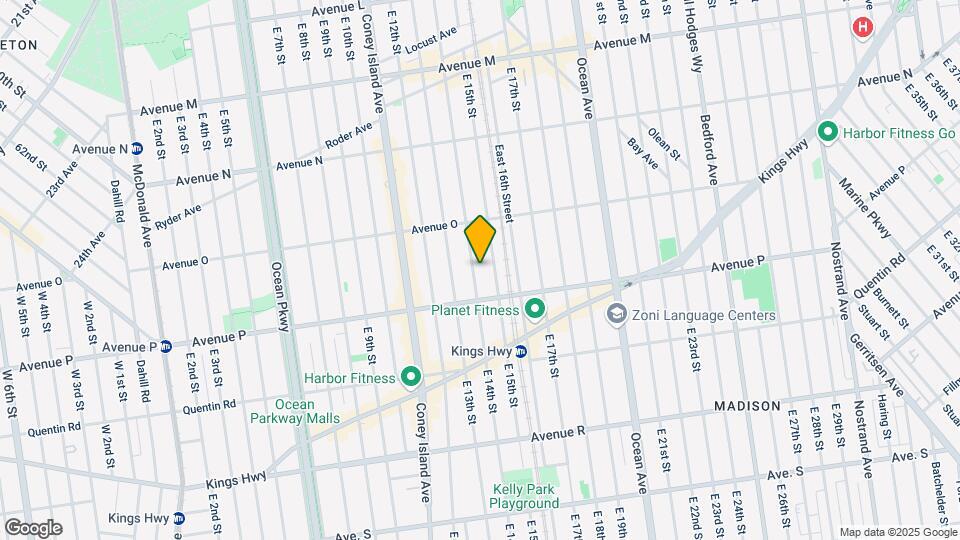 1565 E 14th St Map and Location Details