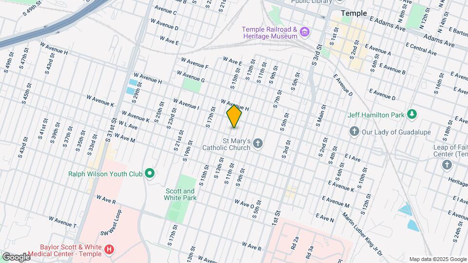 915 S 13th St Map and Location Details