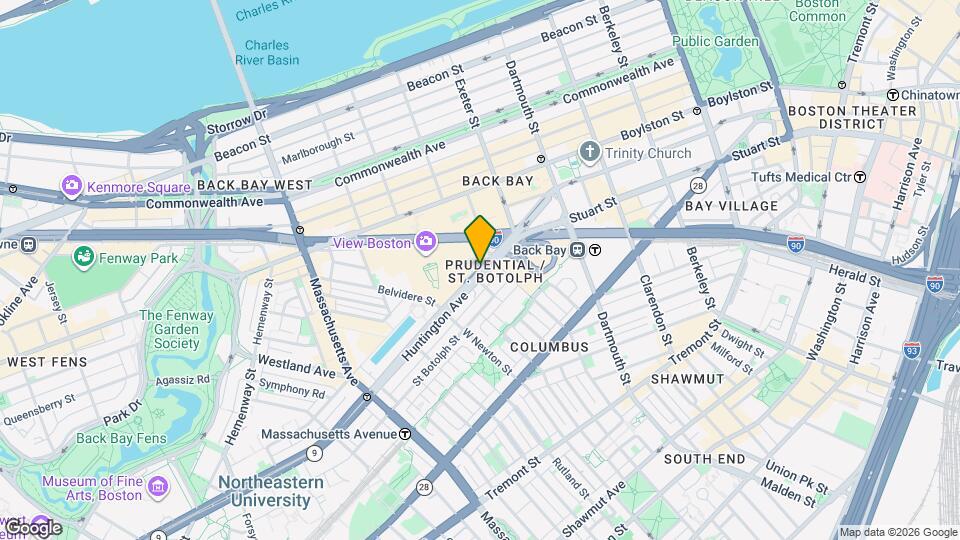 69 Huntington Ave Map and Location Details