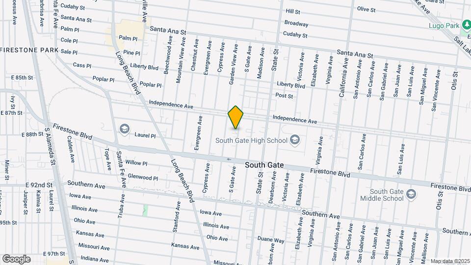 8639 S Gate Ave Map and Location Details