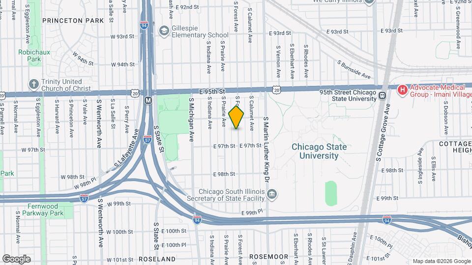 9630 S Forest Ave, Unit 2 Map and Location Details