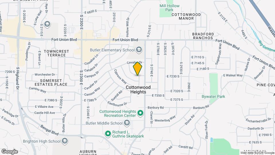 2648 E Manor Dr Map and Location Details