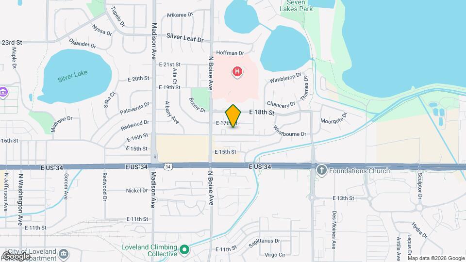 1731 E 16th St Map and Location Details