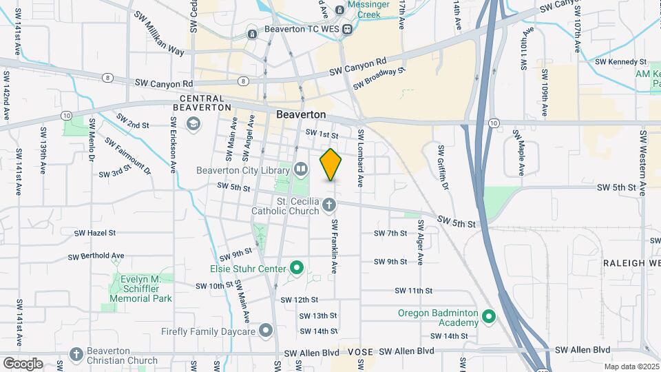 4925 SW Franklin Ave Map and Location Details