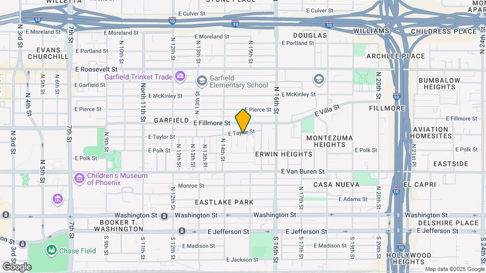 1435 E Taylor St Map and Location Details