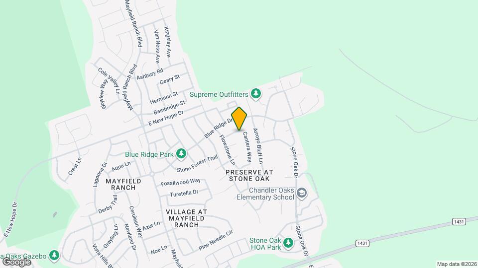 3356 Cantera Way Map and Location Details