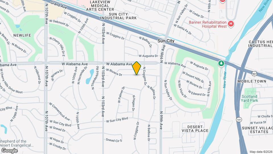 10025 W Riviera Dr Map and Location Details