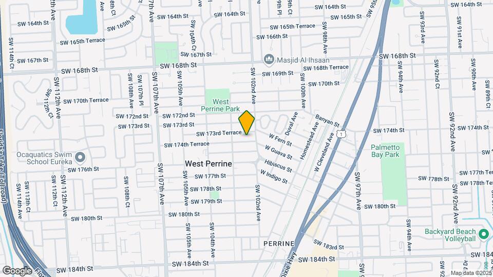 10231 SW 174th Terrace Map and Location Details