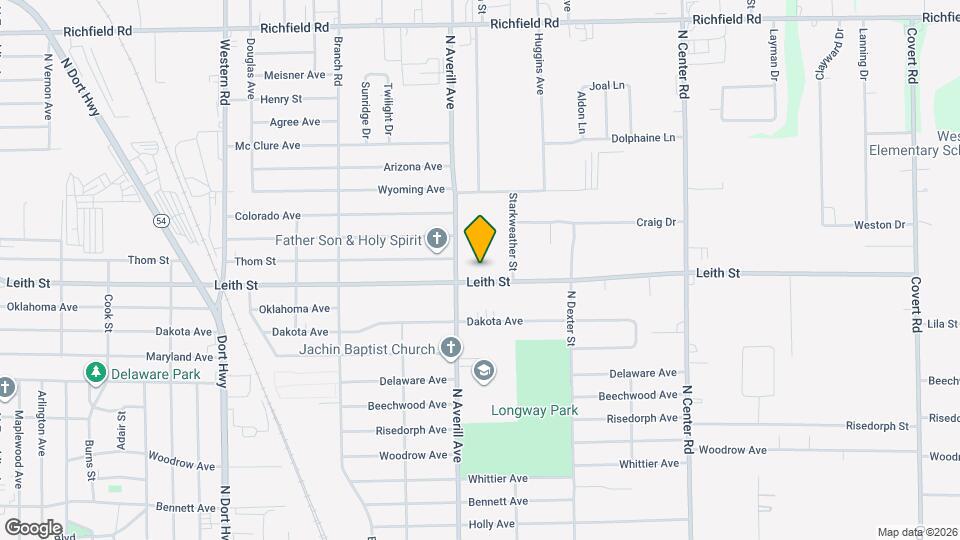 3319 Leith St Map and Location Details