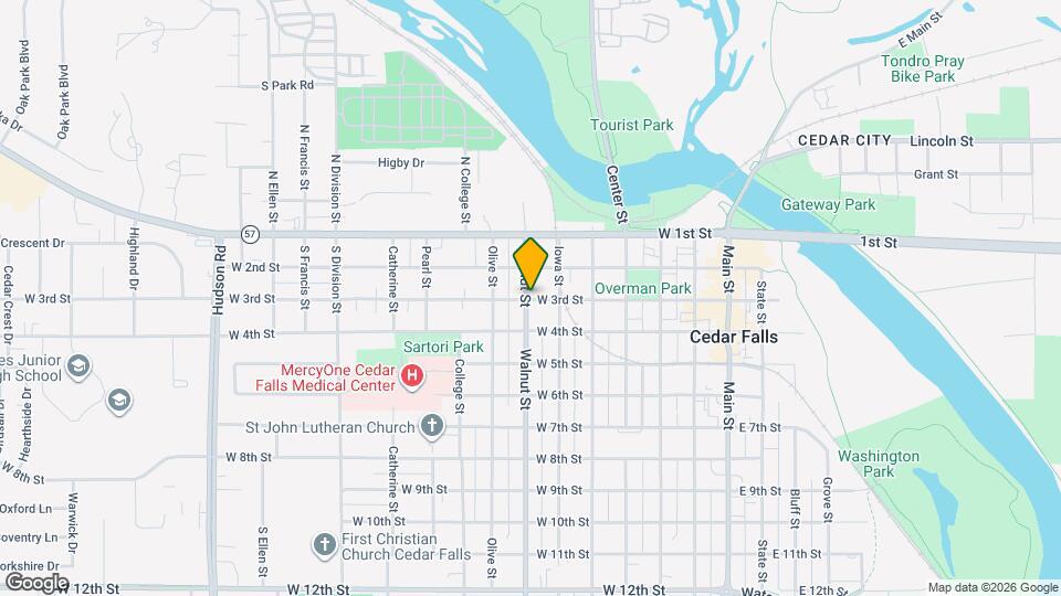 220 Walnut St Map and Location Details