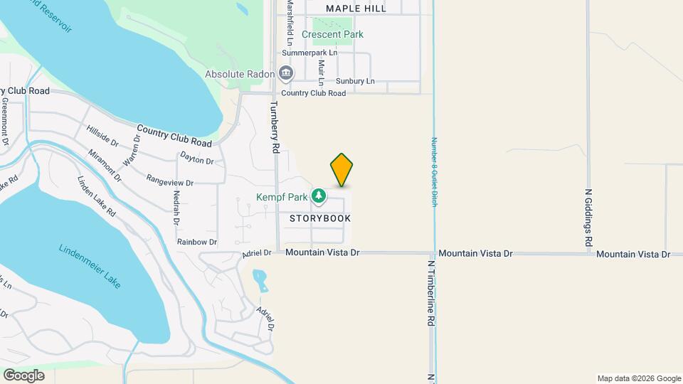 Beautiful 5 Bed House in North Fort Collins! Map and Location Details