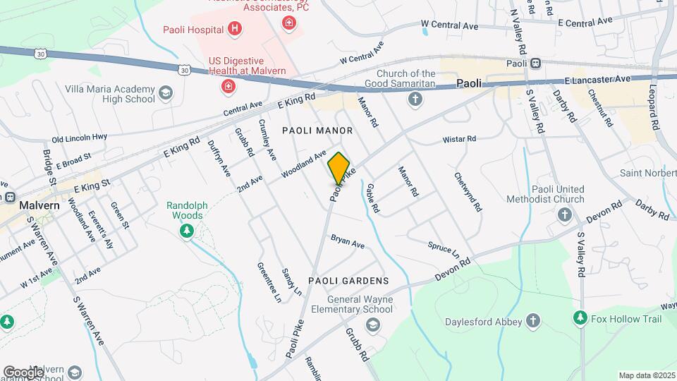 138 Paoli Pike Map and Location Details
