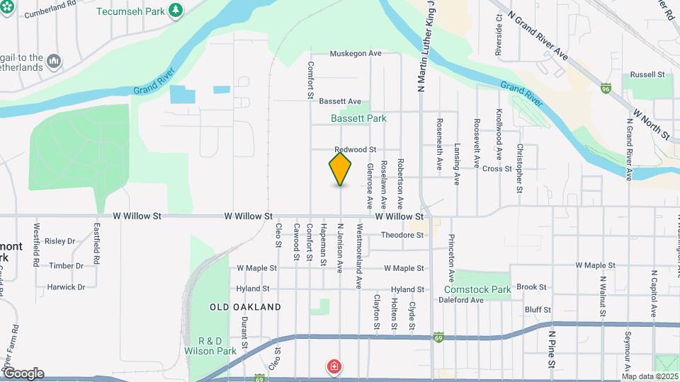 1329 N Jenison Ave Map and Location Details