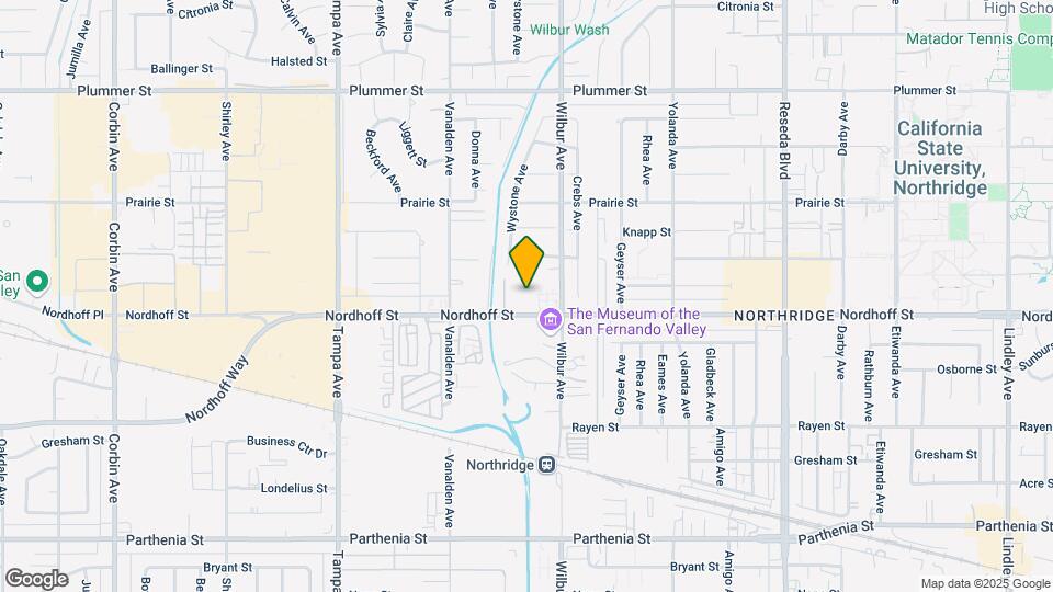 18937 Nordhoff St Map and Location Details