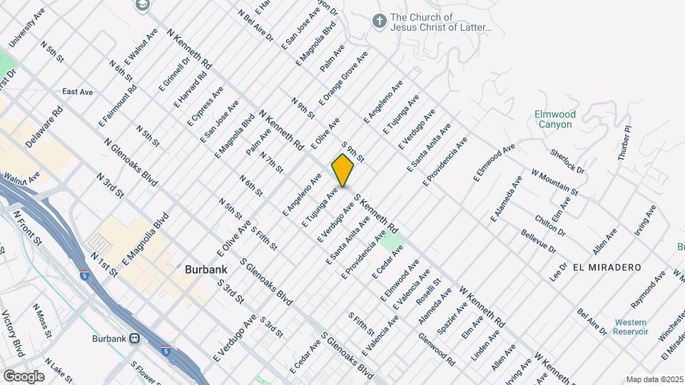 734 E Tujunga Ave Mapa y Detalles de la Ubicación