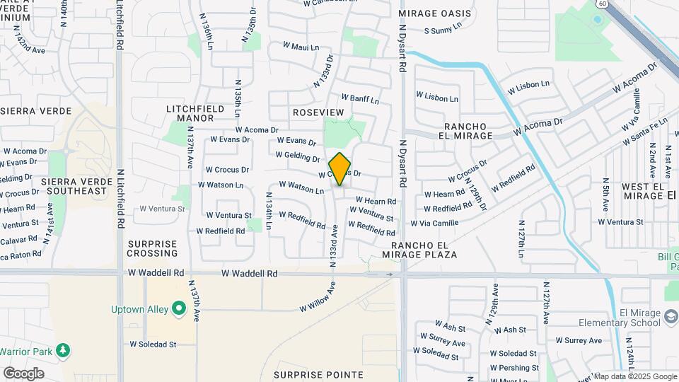 14244 N 132nd Ln Mapa y Detalles de la Ubicación