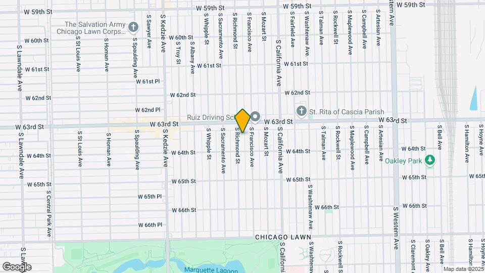6323 S Richmond St Map and Location Details