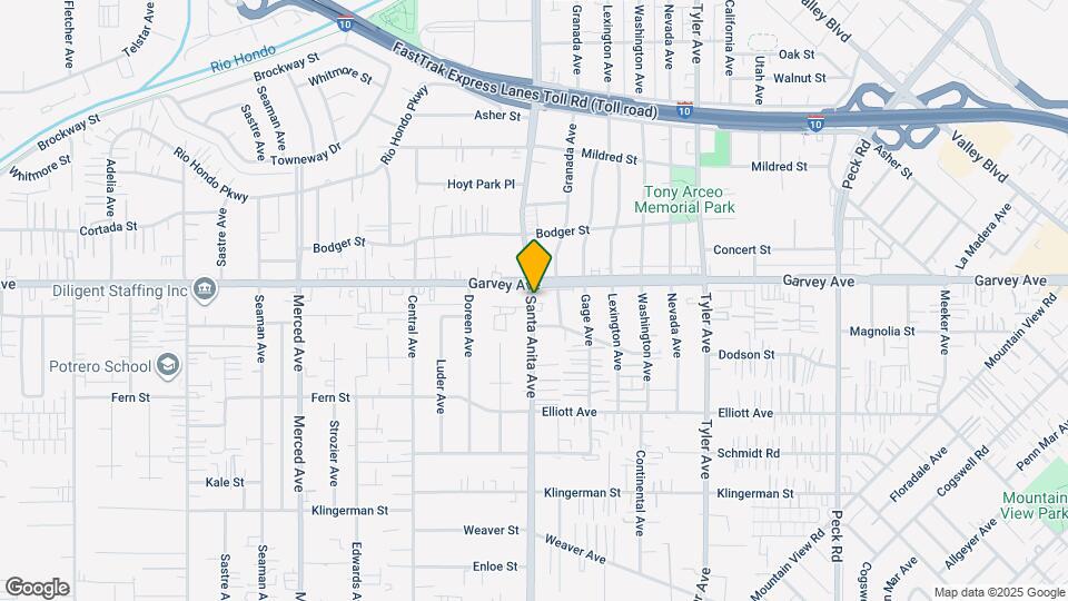 2742 Santa Anita Ave Map and Location Details