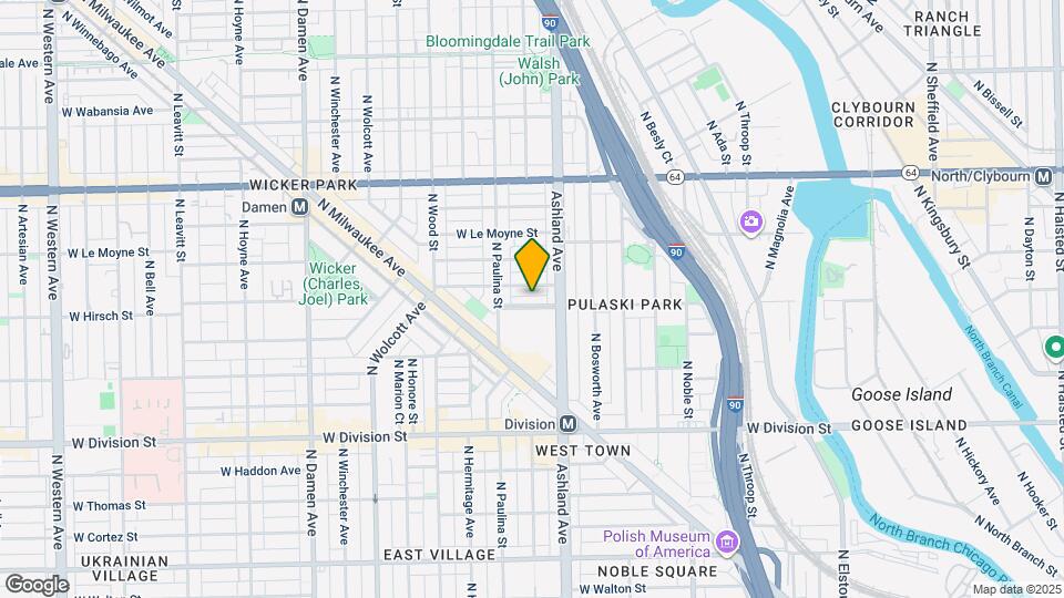 1628 W Blackhawk St, Unit 2 Map and Location Details