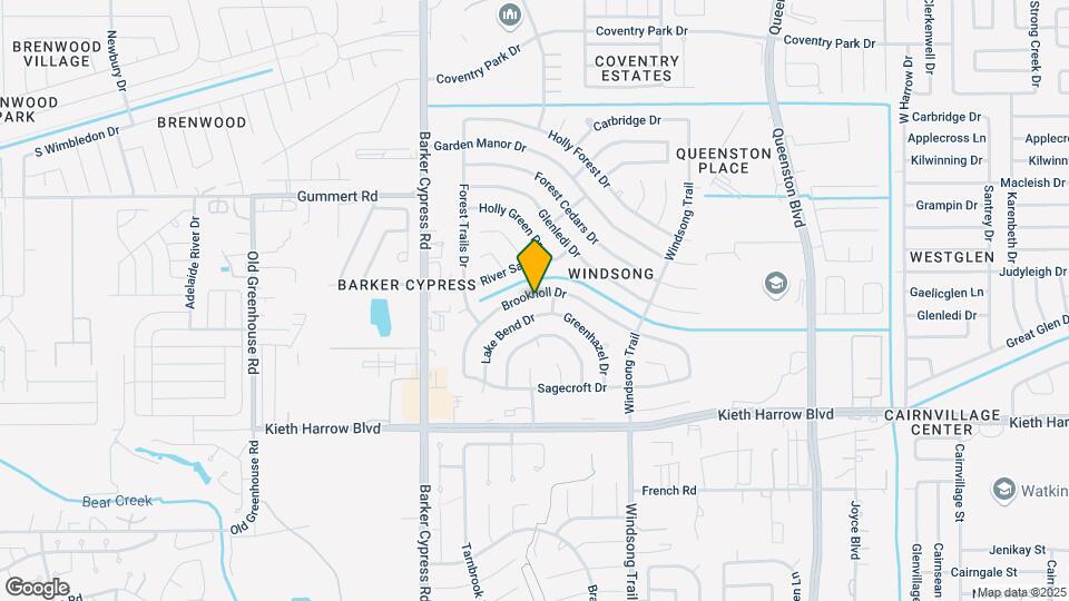 18115 Brooknoll Dr Map and Location Details