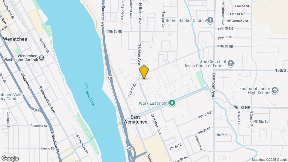 1023 N Baker Ave Map and Location Details