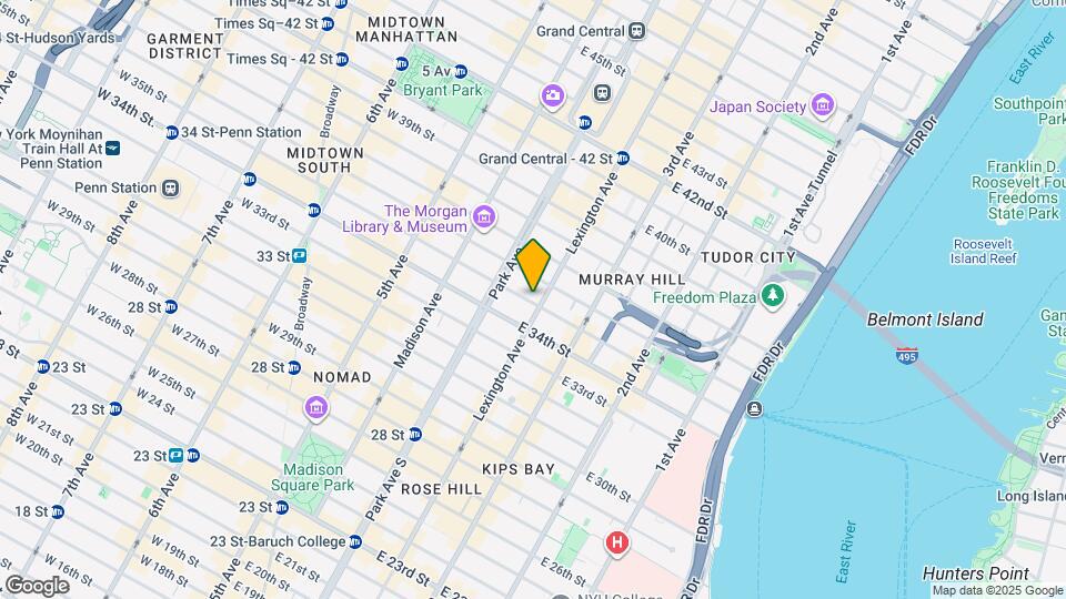 133 E 35th St, Unit 1 Map and Location Details