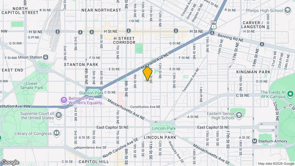 1015 D St NE Mapa y Detalles de la Ubicación