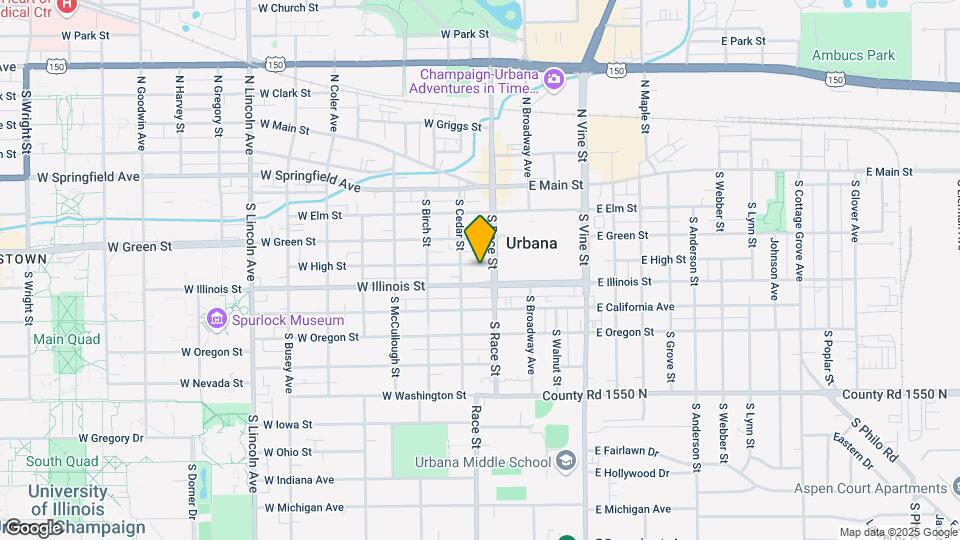 205 W High St Map and Location Details