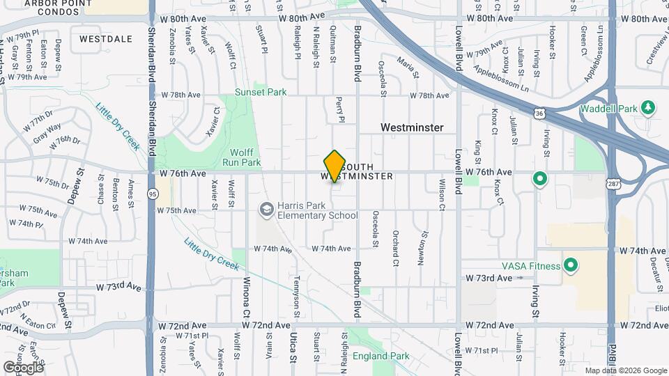 7552 Quitman St Map and Location Details
