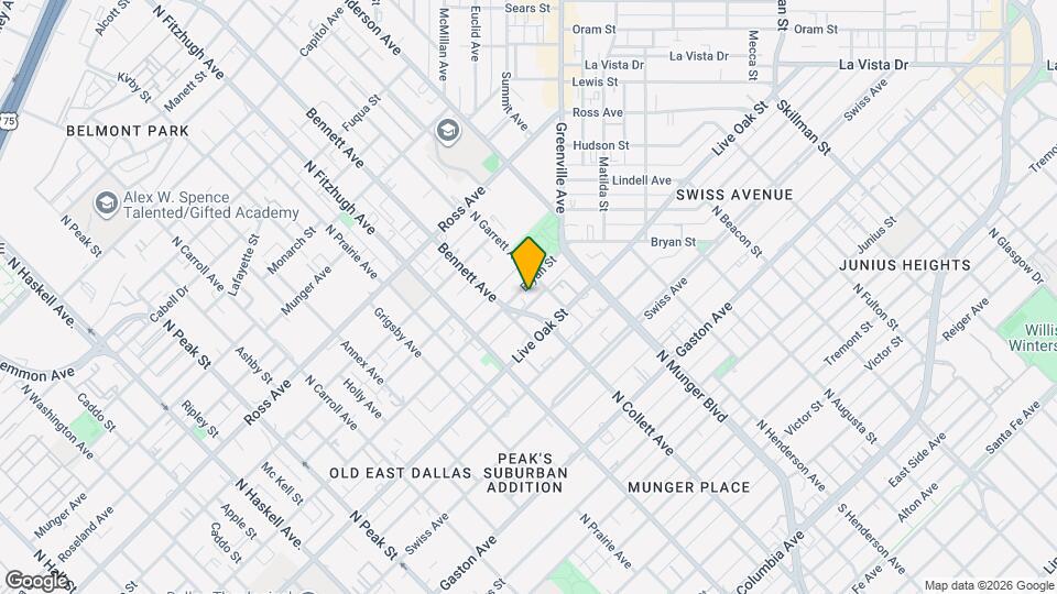 5018 Bryan St, Unit 201 Map and Location Details